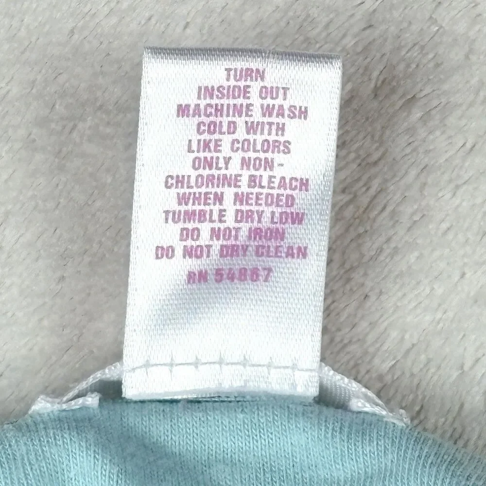 Vintage Y2K Justice Cami Top Girls S 10 Light Blue Krinkle Knit Lace Sequins 90s